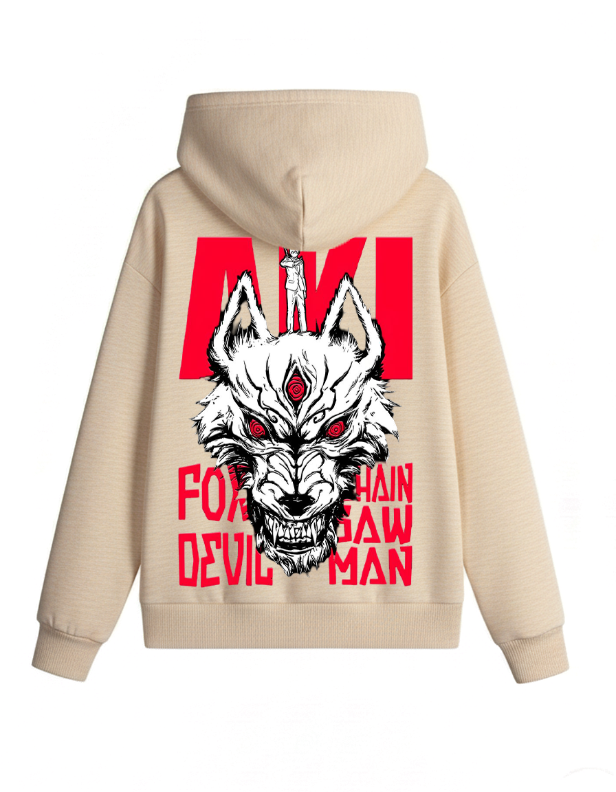 Fox Devil Chainsaw Man Oversized Hoodie